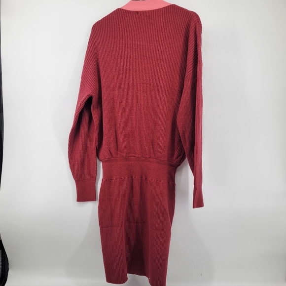 Ramy Brook SWEATER DRESS Ribbed Size Large - Picture 8 of 8